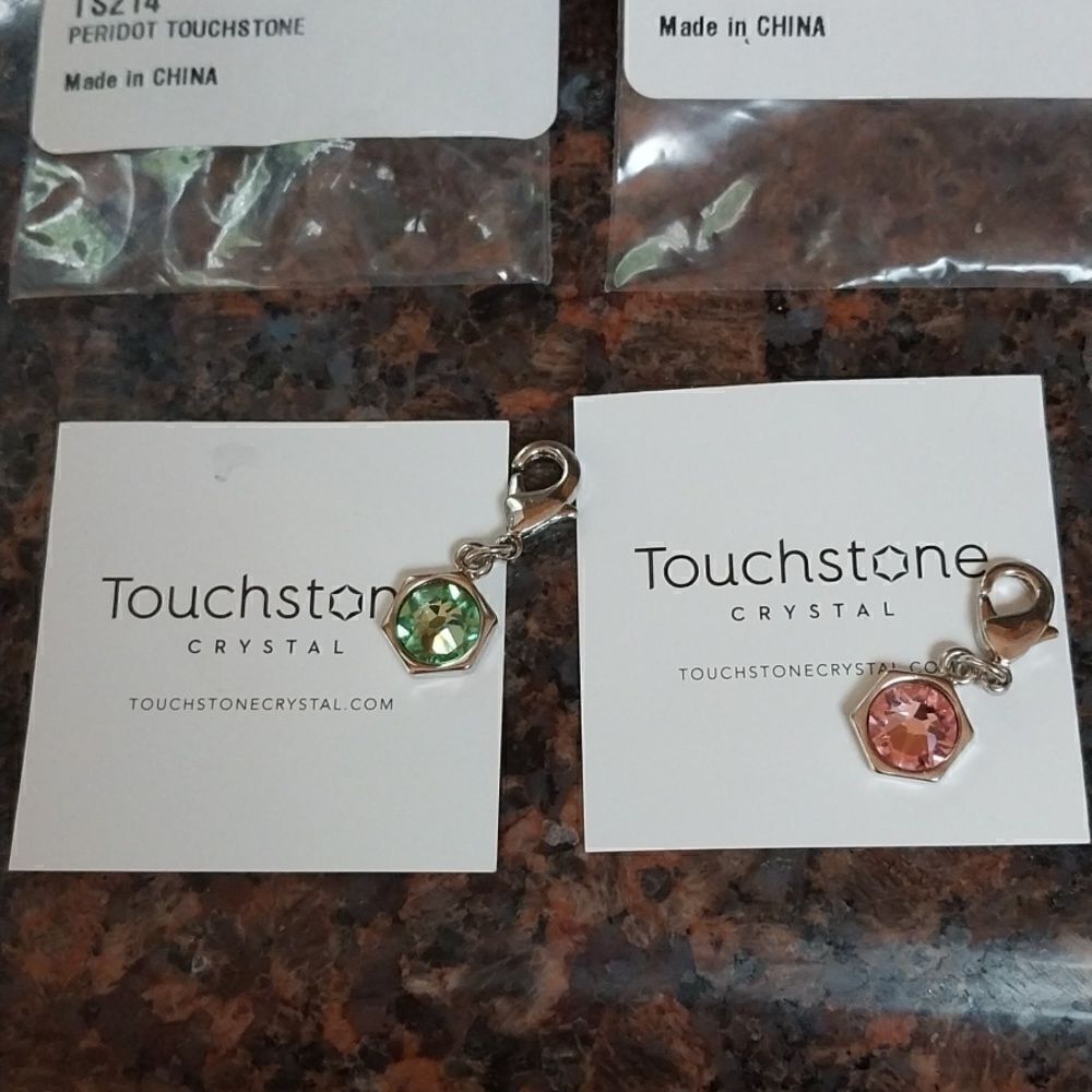 2 "Touchstone" By Swarovski Crystals...NEW